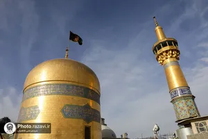 سیاه&zwnj;پوشی حرم مطهر رضوی به مناسبت شهادت امام هادی علیه&zwnj;السلام