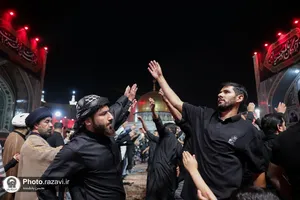 عزاداری زائران اردوزبان در حسینیه حرم مطهر رضوی