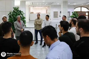 تشرف دانشجویان هنر دانشگاه تهران به حرم مطهر رضوی