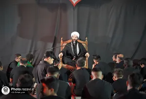 مجلس عزای حسینی در مدرسه امام رضا(ع)