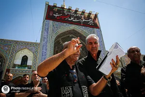 عزاداری روز اربعین حسینی در حرم مطهر رضوی