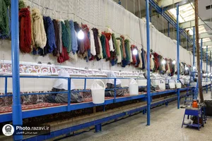 بازدید اعضای فرهنگستان هنر از کارخانه فرش آستان قدس رضوی