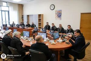 دیدار اعضای شورای حوزه مقاومت بسیج شهید سلیمانی با قائم مقام تولیت آستان قدس رضوی