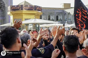 عزاداری تاسوعای حسینی در حرم مطهر رضوی-1