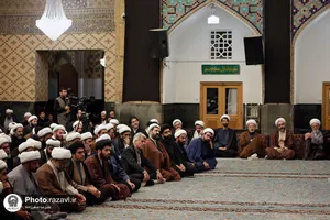 آئین اختتامیه دوره تابستانه طلاب در حرم مطهر رضوی