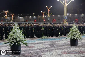 آئین خطبه&zwnj;خوانی شب عاشورا در حرم مطهر رضوی-1