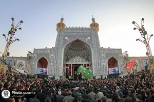 مراسم چهارپایه خوانی شهادت حضرت رسول و امام مجتبی علیهما&zwnj;السلام در حرم مطهر رضوی