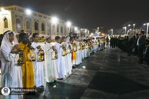 استقبال از ماه مبارک رمضان در حرم مطهر رضوی