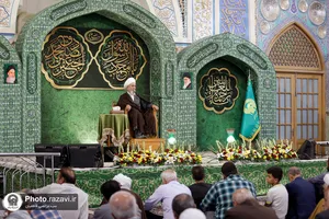 جشن میلاد پیامبر اکرم و امام صادق علیهما السلام در رواق امام خمینی حرم مطهر رضوی