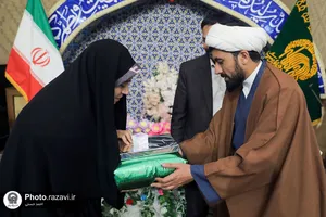 گردهمایی دختران قرآنی در حرم مطهر رضوی