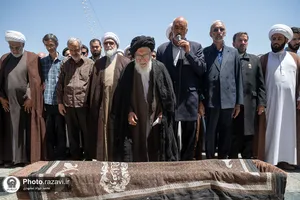 مراسم تشییع پیکر محمد حسین حشمت&zwnj;پور