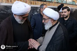 مراسم ترحیم مرحوم سید جواد حجازی در حرم مطهر رضوی