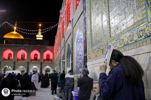 مراسم احیاء شب بیست و یکم ماه رمضان در حرم مطهر رضوی - 1
