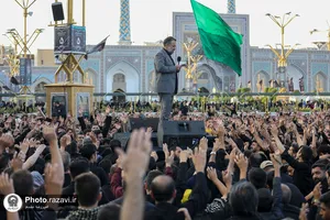 آیین چهارپایه خوانی روز شهادت امام رضا علیه&zwnj;السلام در حرم مطهر رضوی -2