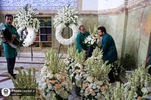 آماده سازی جایگاه مراسم خطبه &zwnj;خوانی شب عاشورا