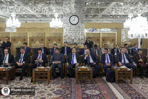 دیدار شرکت کنندگان بیست و هشتمین اجلاسیه سازمان اکو با تولیت آستان قدس رضوی-1