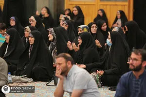 قرائت دعای عرفه ویژه ناشنوایان در حرم مطهر رضوی