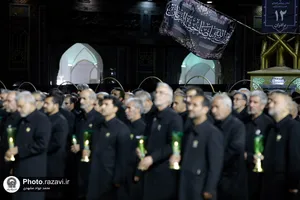 آیین خطبه خوانی شب شهادت امام رضا علیه السلام در حرم مطهر رضوی -2