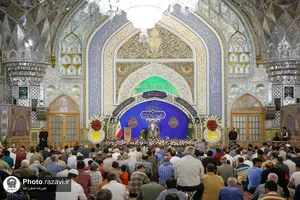 حرم مطهر رضوی در شب میلاد امام هادی علیه&zwnj;السلام
