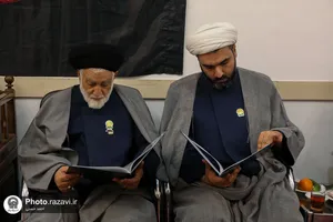 مجلس گرامیداشت شهدای سانحه هوایی رئیس جمهور از سوی دربانان حرم مطهر رضوی