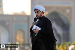 مراسم چهارپایه خوانی در حرم مطهر رضوی