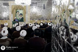 مراسم گرامیداشت یاد شهید مطهری و نکوداشت اساتید حوزه علمیه خراسان