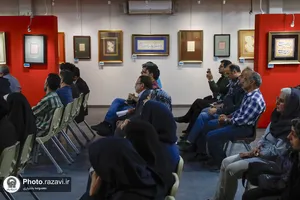 کارگاه خوشنویسی در مکتب هنر رضوان