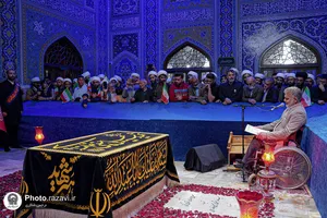 تشرف روحانیون نيروی زمینی سپاه پاسداران انقلاب اسلامی به حرم مطهر رضوی
