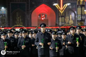 آیین خطبه&zwnj;خوانی شب شهادت امام رضا (ع) در حرم مطهر رضوی