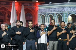 عزاداری هیئات مذهبی چهارمحال و بختیاری در حسینیه حرم