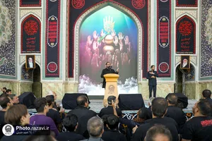 اجتماع عزاداران نبوی در حرم مطهر رضوی