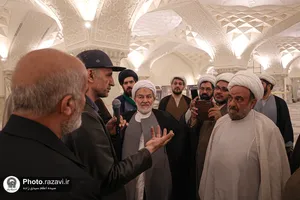 بازدید مدیران حوزه نمایندگی ولی&zwnj;فقیه در وزارت جهاد کشاورزی از بخش&zwnj;های مختلف حرم امام رضا علیه&zwnj;السلام