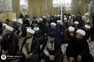 دیدار اعضاء مجمع خطبای حوزه علمیه خراسان با تولیت آستان قدس رضوی