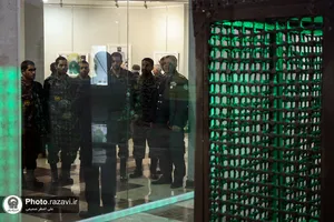 تشرف پرسنل پدافند هوایی شمال شرق به حرم مطهر رضوی