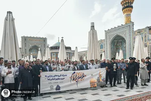 تشرف جمعی از کارکنان حمل و نقل عمومی مشهد مقدس