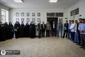 بازدید کارکنان حرم مطهر از شرکت فرش آستان قدس رضوی