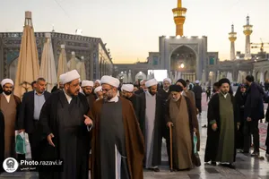 تشرف مهمانان کنگره بین&zwnj;المللی امناءالرسل به حرم مطهر رضوی