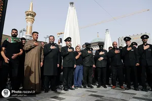 عزاداری هیئت عالم آل محمد علیه&zwnj;السلام در حرم مطهر رضوی