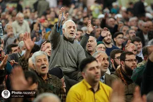 مراسم جشن مبعث پیامبر اکرم در حرم مطهر رضوی