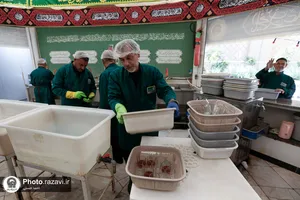 پذیرایی هیأت احباب الرسول عراق در چایخانه غدیر