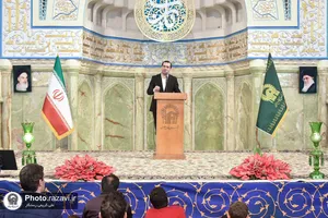 مراسم استقبال از ماه مبارک رمضان در حرم مطهر رضوی