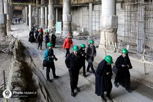 تور بازدید اصحاب رسانه از پروژه های عمرانی حرم مطهر