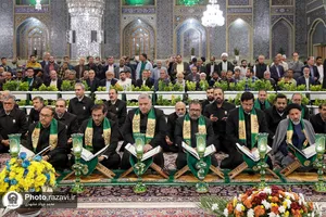مراسم خطبه خوانی صبح میلاد امام رضا علیه&zwnj;السلام