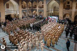 بزرگداشت مقام سرباز در حرم مطهر رضوی 