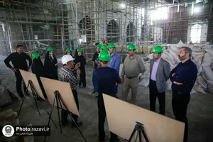 بازدید کارکنان صدا و سیما از فعالیت&zwnj;های عمرانی حرم مطهر رضوی