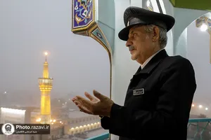 نواختن آخرین نقاره قبل از ماه محرم در حرم مطهر رضوی