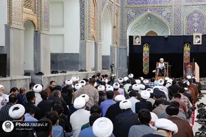حضور آیت&zwnj;الله&zwnj;العظمی سبحانی در مدرسه دارالعلم
