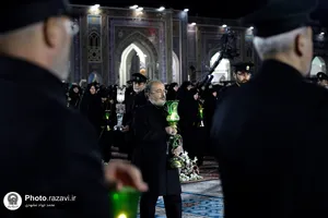 آیین خطبه خوانی شب شهادت امام رضا علیه السلام در حرم مطهر رضوی -2