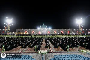 آئین خطبه&zwnj;خوانی شب عاشورا در حرم مطهر رضوی-2