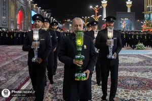آیین خطبه&zwnj;خوانی شب شهادت امام رضا علیه&zwnj;السلام در حرم مطهر رضوی-1